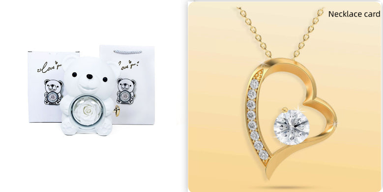 Rotating Rose Teddy Gift Box || Scroll Down For Bundle!!