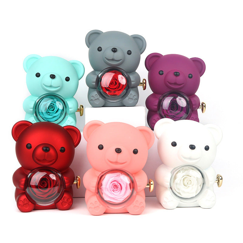 Rotating Rose Teddy Gift Box || Scroll Down For Bundle!!
